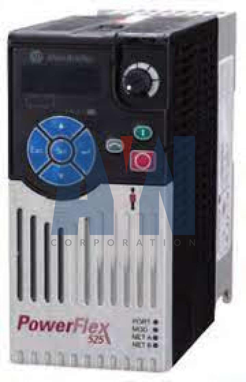 ALLEN BRADLEY 25A-A011N104 AC DRIVE POWERFLEX 523 SERIES 200-240 V AC 50/60 HZ SINGLE PHASE 3 HP (2.2 KW) IP 20 ENCLOSURE